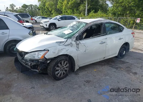 2014 Nissan Sentra Sv z USA, uszkodzony, nr VIN 3N1AB7AP4EY302443